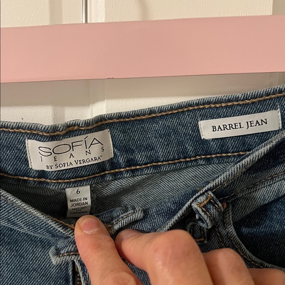 Women’s Barrel mid-rise Jeans from Sofia by Sofia Vergara size 6 midwash NWT - Picture 11 of 12